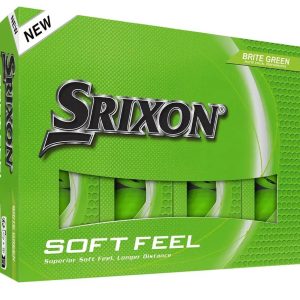 Boîte de 12 Balles de Golf Srixon Soft Feel Brite Verte New