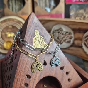 Bracelet Fer avec Cheval Grand Chaine