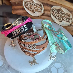 Bracelet Equestrian Multi-couches Tressé