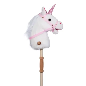 Cheval à roulette Blanc Luna