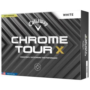 Boite de 12 Balles de Golf Callaway Chrome Tour X
