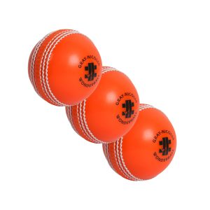 Lot de 3 Balles de Cricket Gray-Nicolls oranges Wonderball