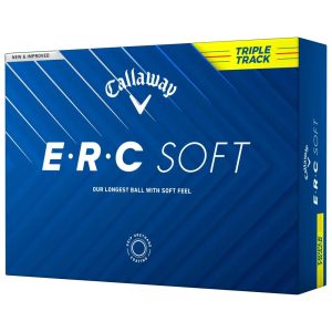 Boite de 12 Balles de Golf Callaway ERC  Soft Triple Track Jaune