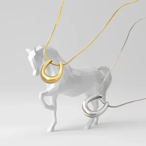 Pendentif Fer à Cheval en Acier Inoxydable