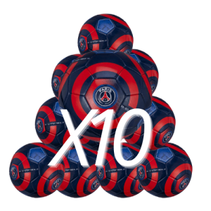 10 Ballons de Football PSG Embossed
