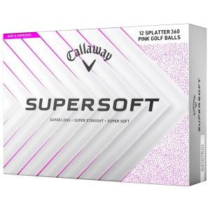 Boite de 12 Balles de Golf Callaway Supersoft Splatter 360