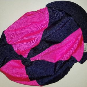 Capz Toque Bicolore Marine et Rose Fluo