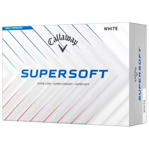Boite de 12 Balles de Golf Callaway Supersoft Blanche