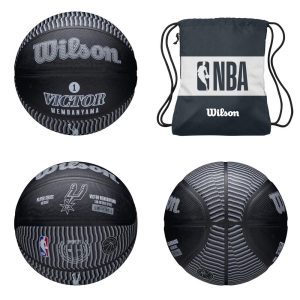 Ballon de Basketball Wilson Victor Wembanyama + sac NBA