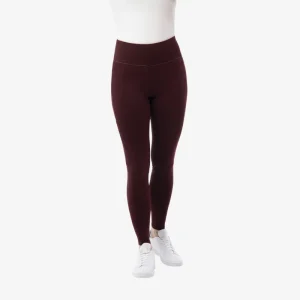Legging EQUITHÈME "Lyly" fond silicone - Rouge