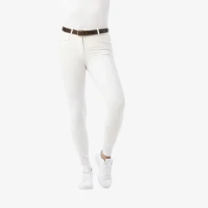 Pantalon Je t'aime EQUITHÈME Safir - Blanc