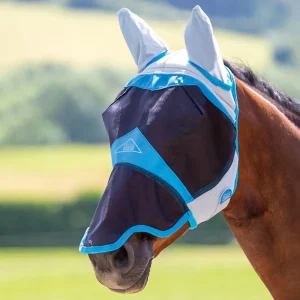 Shires Masque Anti Mouches Air Motion avec Nez -70% Anti UV