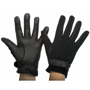 TdeT Gants en Cuir & Maille