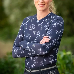 Tee-shirt technique manches longues HKM Bloomsbury Flowers